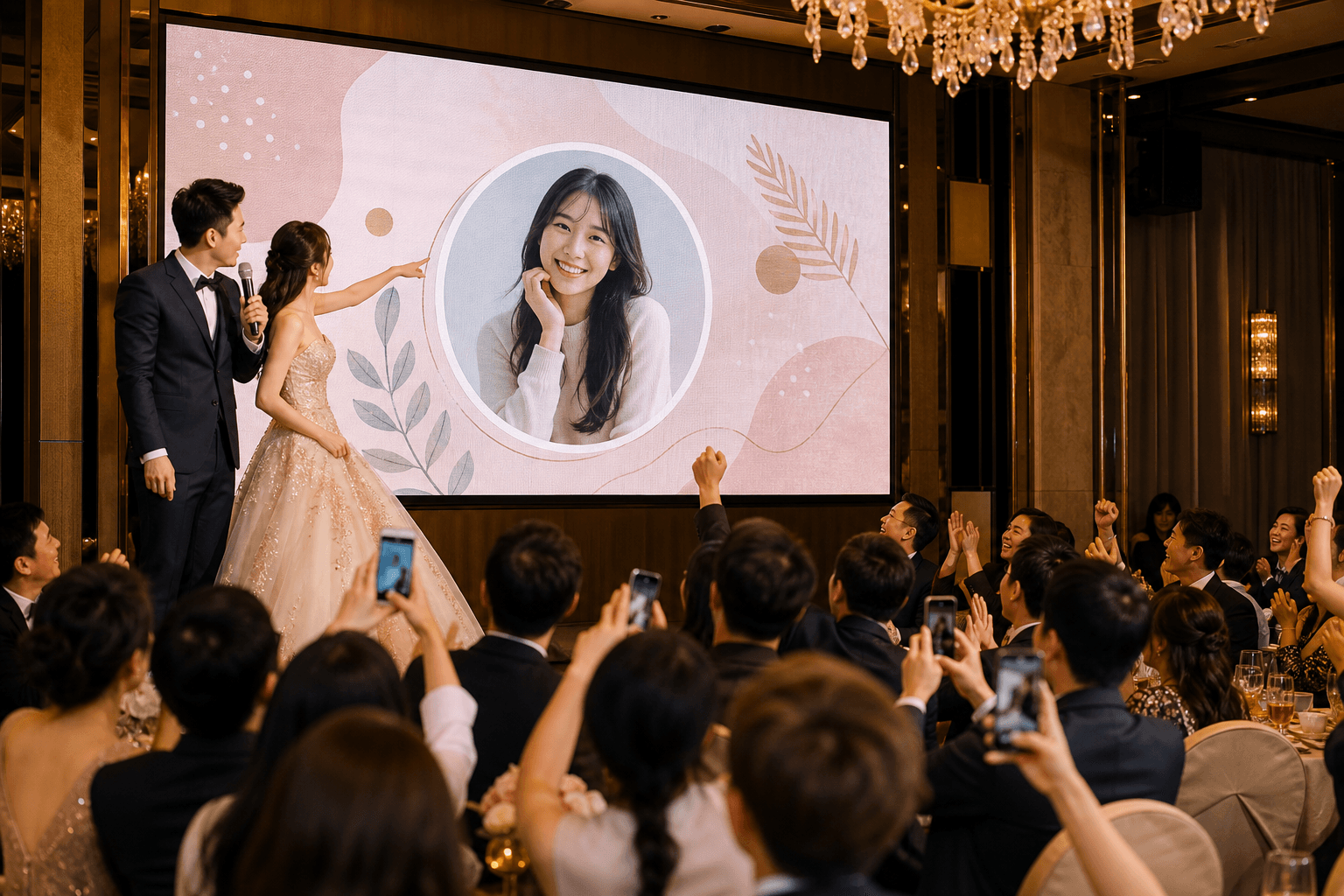 婚禮祝福牆照片抽獎與幸運賓客公布