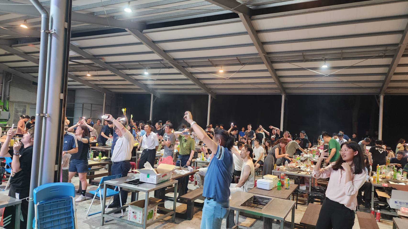 敦泰電子中秋烤肉600人活動現場
