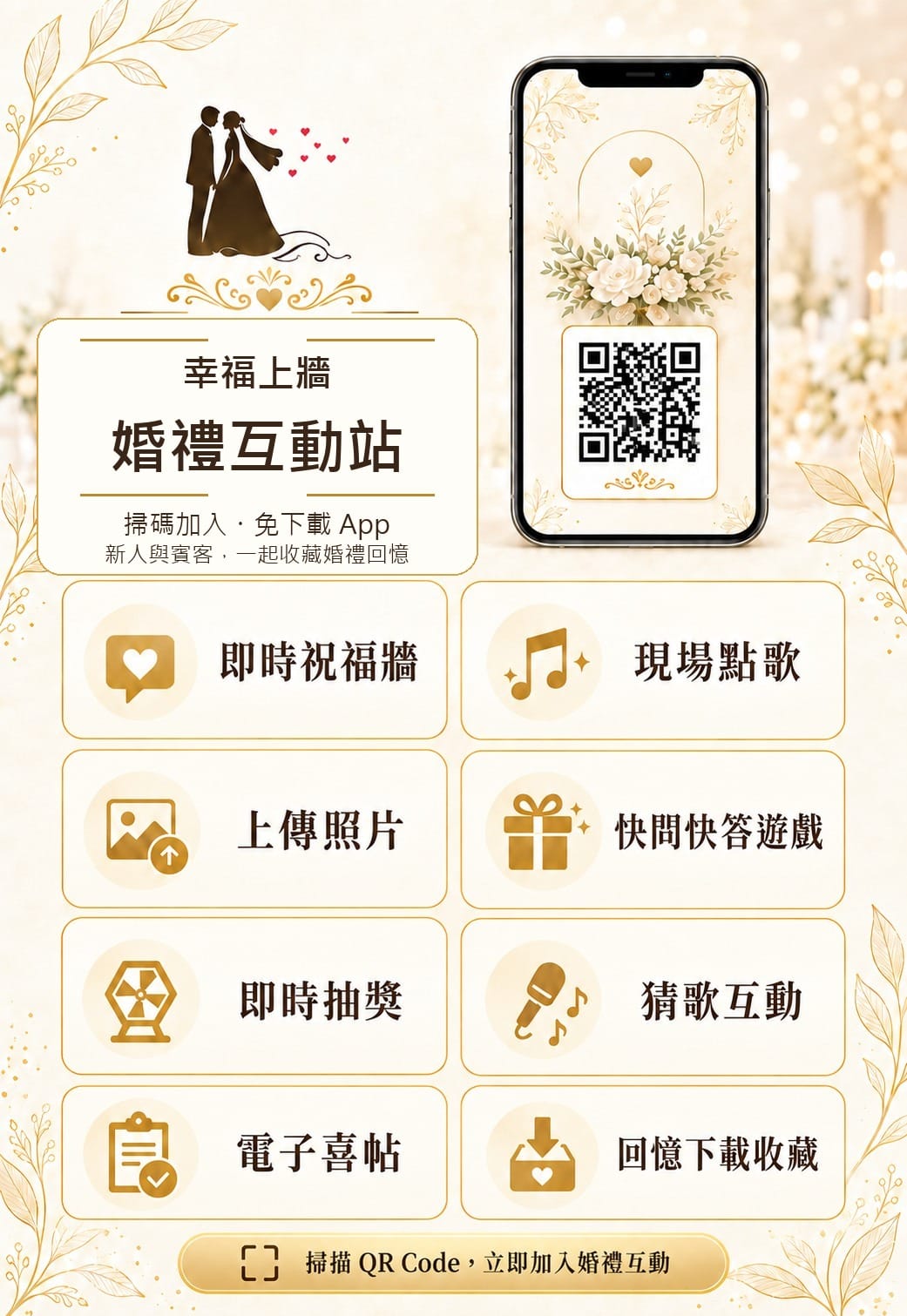 幸福上牆婚禮互動站功能介紹