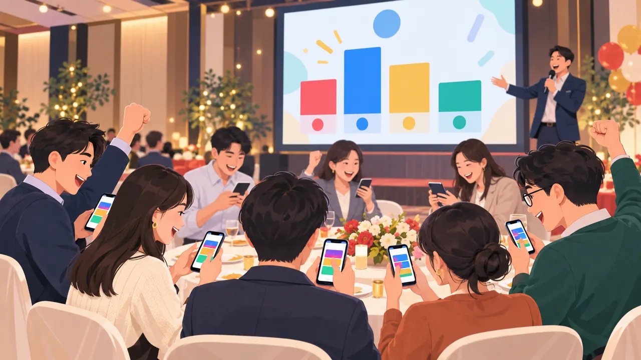 手機即時搶答尾牙遊戲示意圖