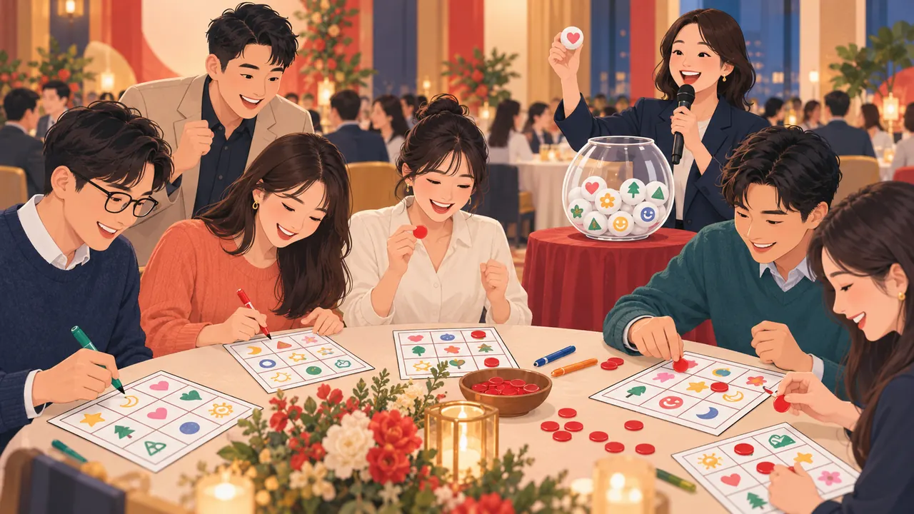 自填式賓果尾牙遊戲示意圖